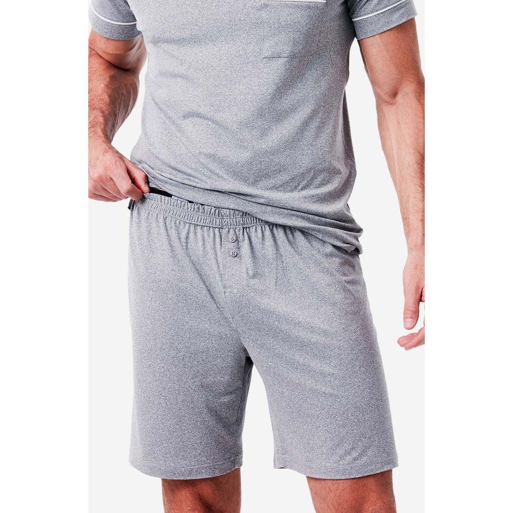 Pijama Curto Malha Cannes Masculino - 6