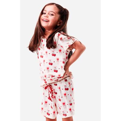 Pijama Curto Malha Love Cherry Kids Feminino