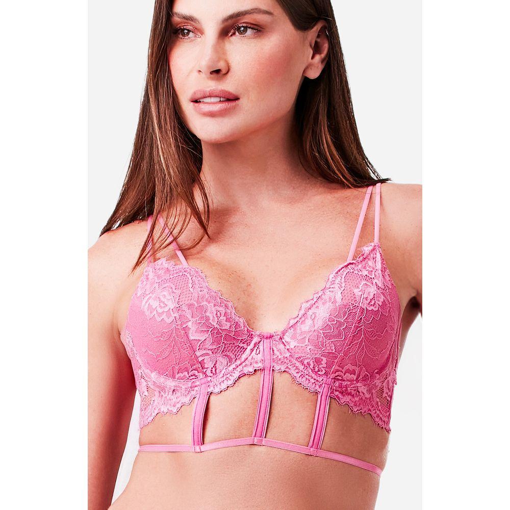 Sutiã Aro Sem Bojo Cropped Renda Amanda - 1