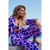 Pijama Longo Manga Longa Aberto Cetim Festa - 3