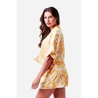 Pijama Curto Manga Curta Botões Cetim Festa - 6