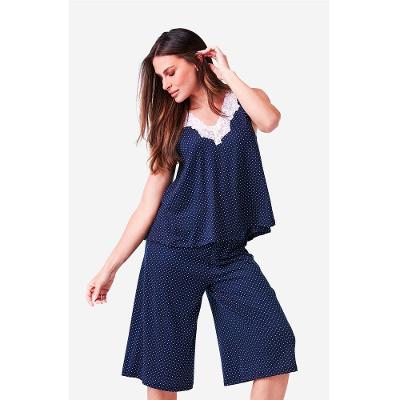 Pijama capri regata malha Alessia