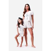 Pijama Curto Manga Curta Malha Mini Dorothy