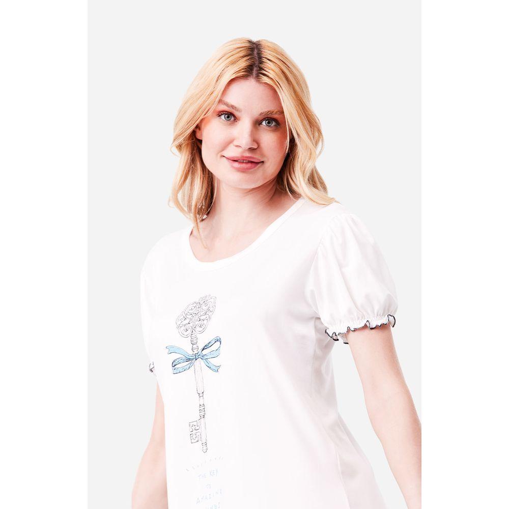 Camisola Curta Manga Curta Malha Dorothy - 6