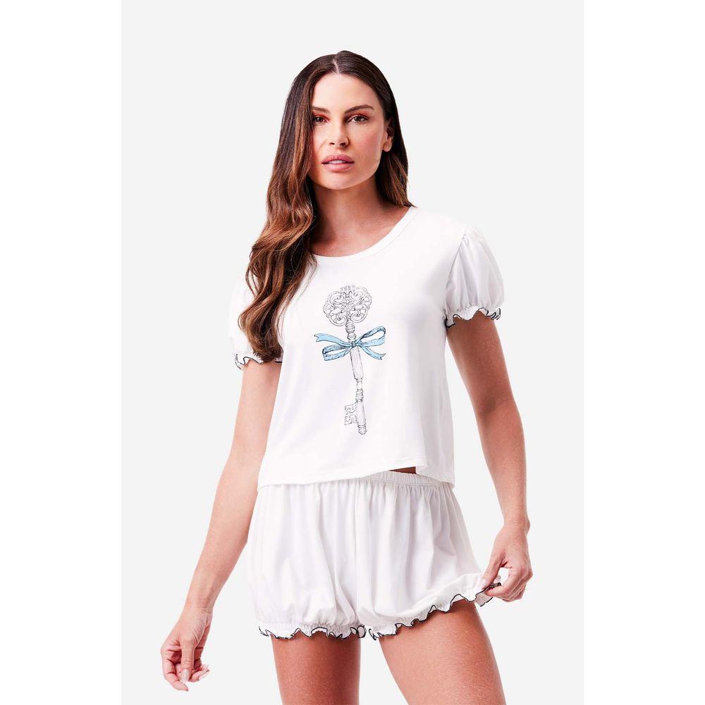 Pijama Curto Manga Curta Malha Dorothy - 6