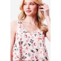 Pijama Curto Regata Malha HoHoHo - 6