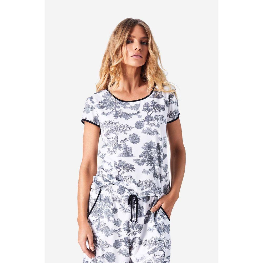 Pijama Capri Manga Curta Lille - 3