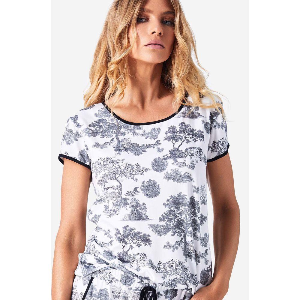 Pijama Capri Manga Curta Lille - 4