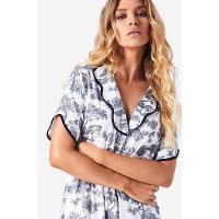 Camisola Midi Manga Curta Malha Lille - 5