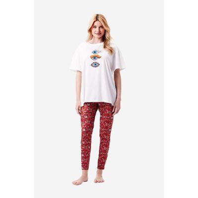 Pijama Longo Legging Malha Lucky