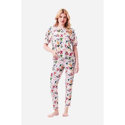 Pijama Longo Legging Malha Amelie