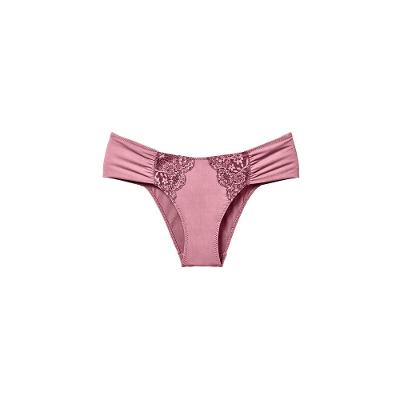 Calcinha Biquini Lateral Franzida Renda Deep Skin