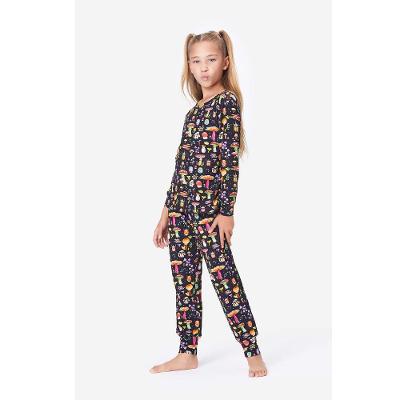 Pijama Longo Malha Floresta Kids