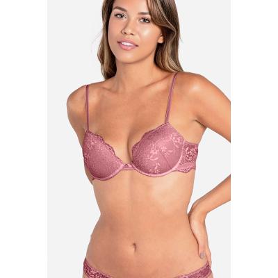 Sutiã Push Up Renda Deep Skin