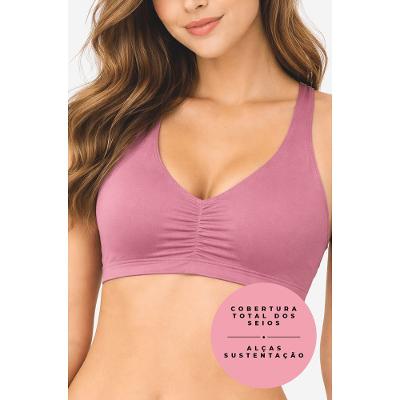 Top Duplo Costura Invisivel Microfibra Deep Skin