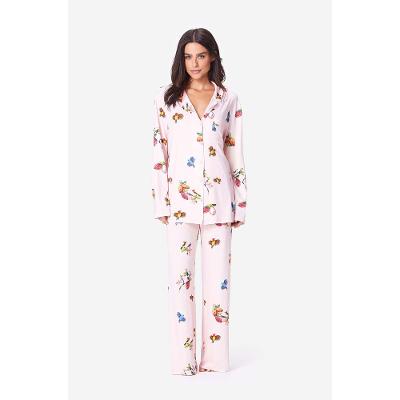 Pijama Longo Botões Malha Raízes