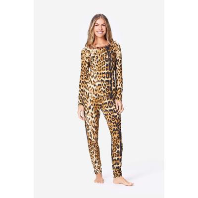Pijama Longo Legging Malha Coffee