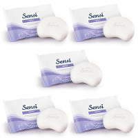 Kit  com 5 unidades de Sabonetes Hidratantes em Barra Sensi Algodão Jequiti - 1