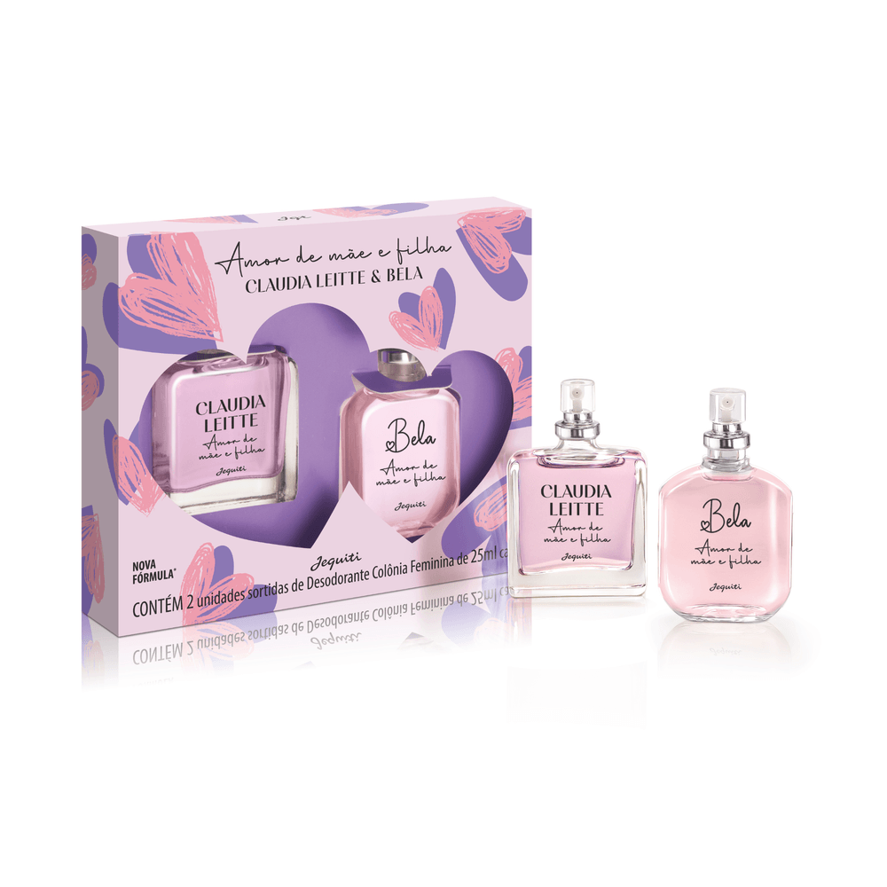 Estojo Claudia Leitte&Bela Amor de Mae e Filha, 2 x 25 ml - 1