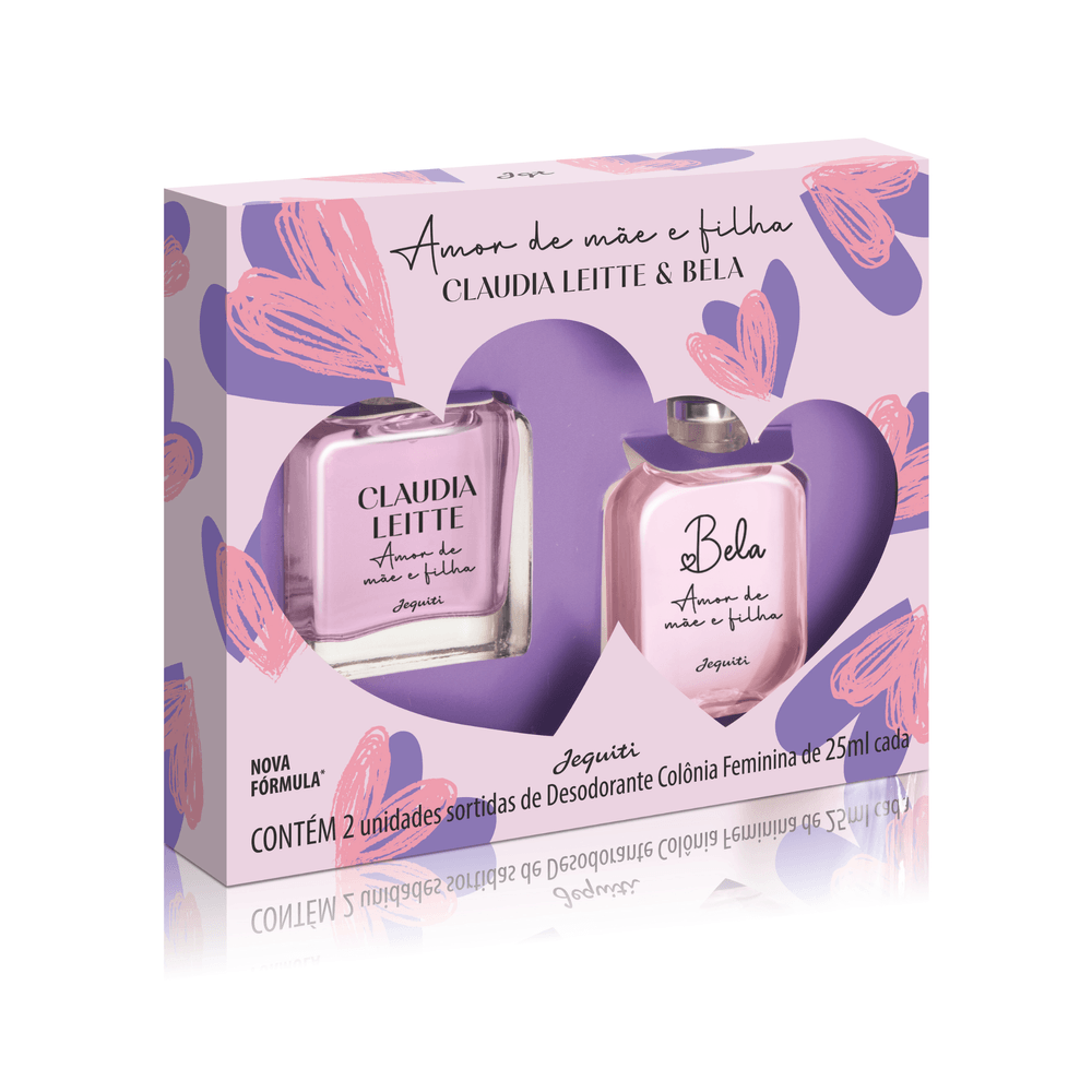 Estojo Claudia Leitte&Bela Amor de Mae e Filha, 2 x 25 ml - 2