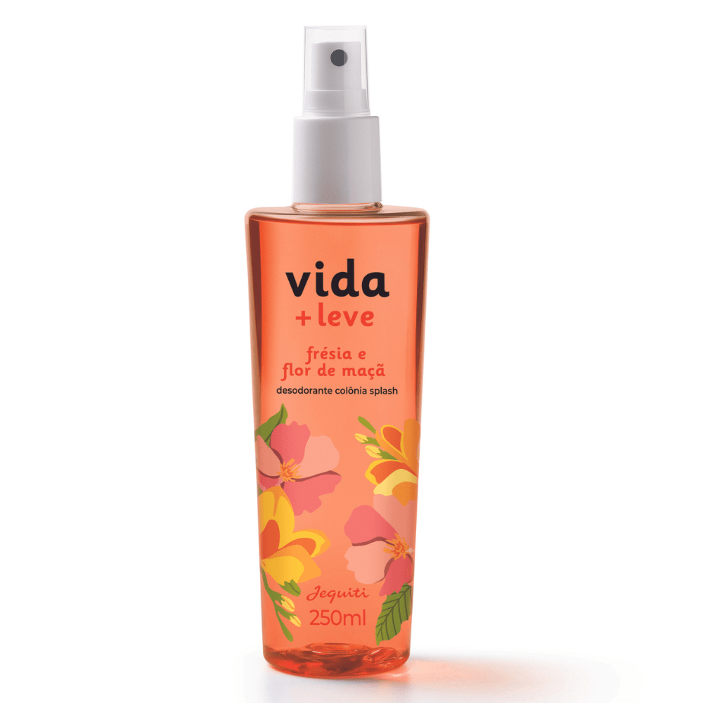 Desodorante Colônia Splash Vida + Leve Frésia E Flor De Maçã Jequiti, 250 ml - 1
