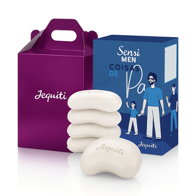 Kit Estojo Sabonete Men Dia dos Pais + Caixa Presenteável
