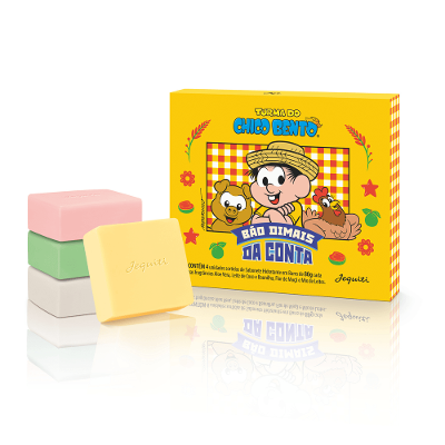 Estojo Sabonetes Sortidos Turma Da Chico Bento 4x80g