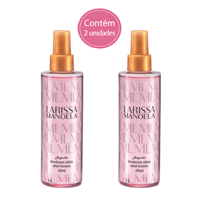 Kit Larissa Manoela Splash Feminina, 2 x 200 ml