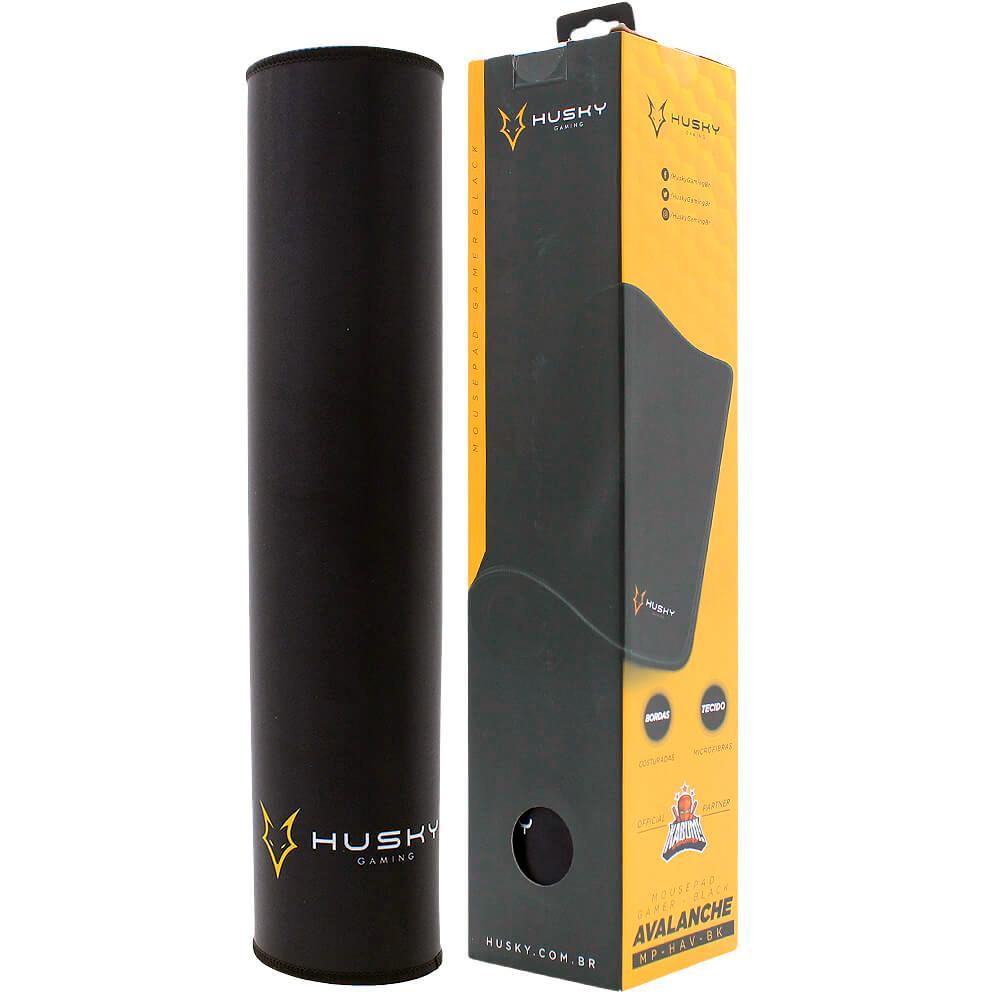 Mousepad Gamer Husky Black Frost, Speed, Extra Grande (900x400mm), Preto - HMSP002 - 4