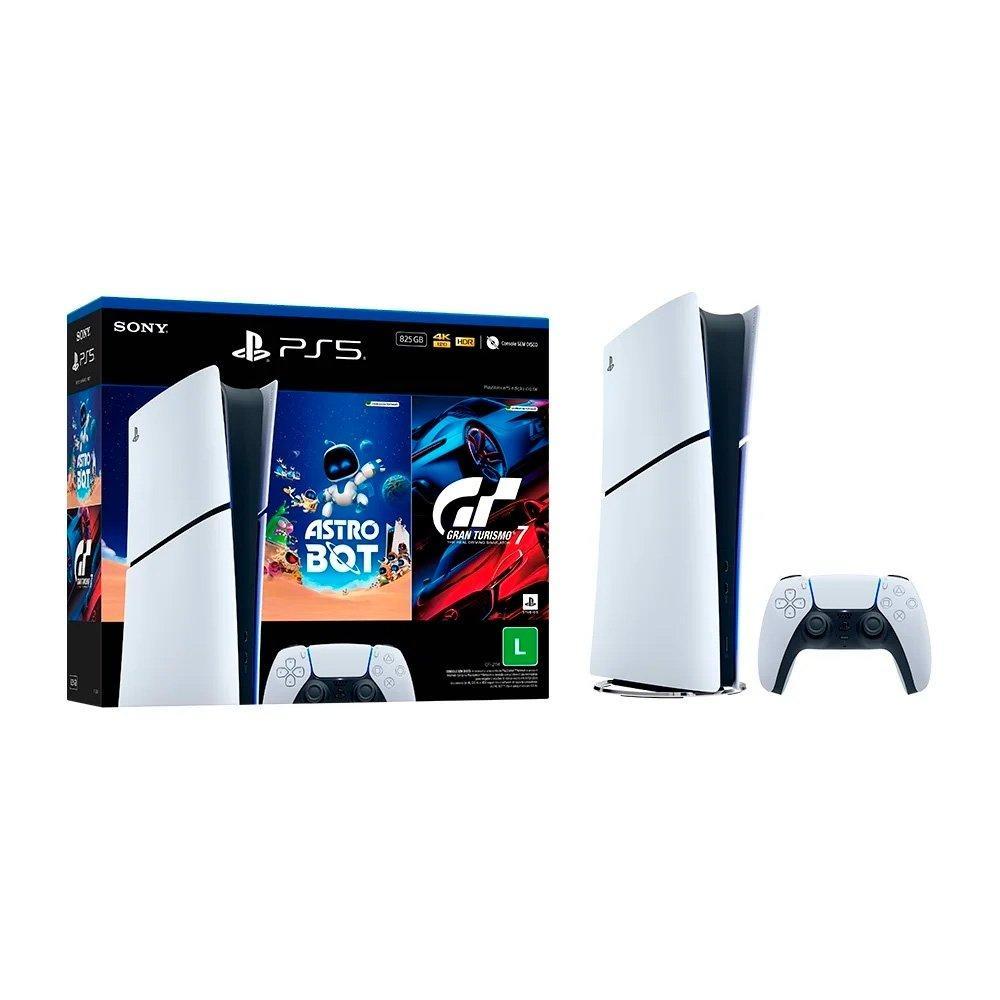 Console Sony PlayStation 5, Edição Digital, SSD 825GB, Controle Sem Fio DualSense + 2 Jogos Digitais - 1