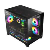 Gabinete Gamer Husky Dome 210, Mini Tower, M-ATX, Lateral e Frontal em Vidro, Sem FANs, Preto - HGN210PT - 6