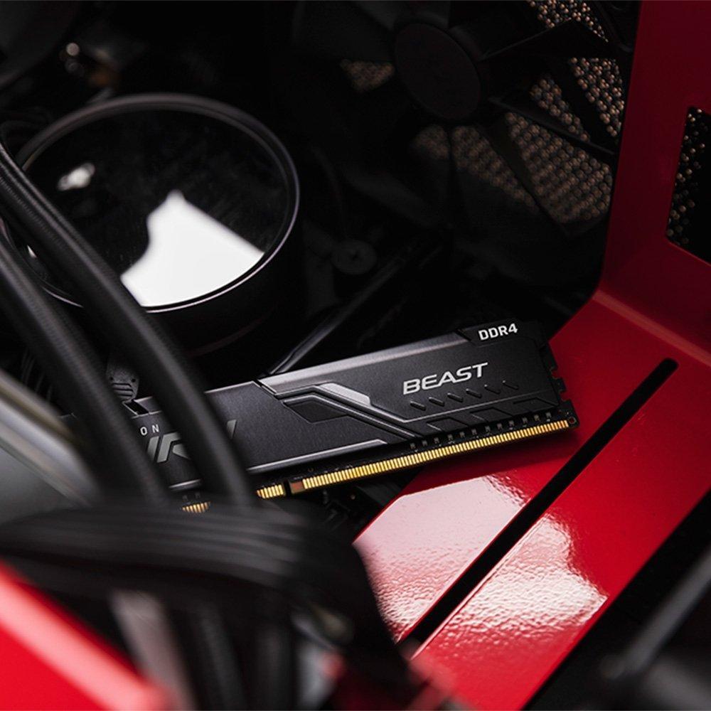 Memoria RAM Kingston Fury  Beast, 8GB, 3200MT/s, DDR4, CL16, DIMM, Preto - KF432C16BB/8WP - 10
