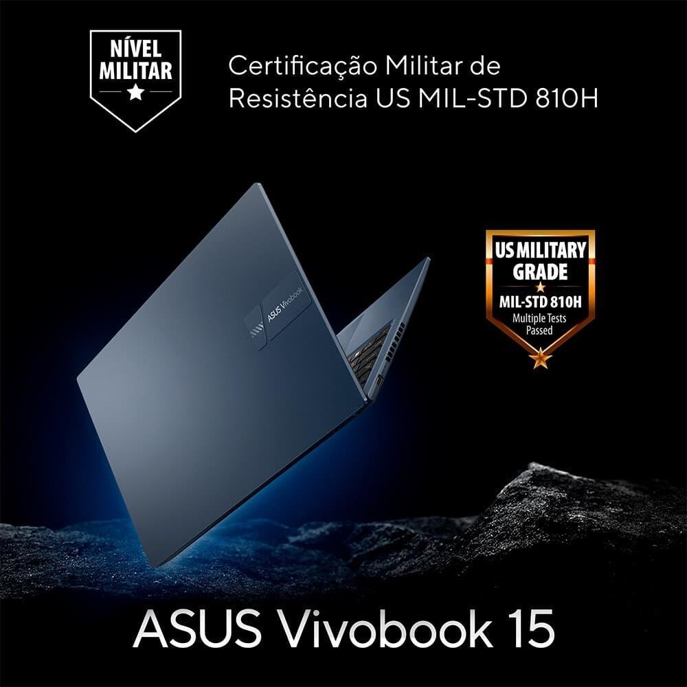 Notebook ASUS Vivobook 15 M1502, AMD Ryzen 7 5825U, 16GB RAM, 512 GB SSD, KeepOS, Tela 15.6, FHD, Cool Silver - M1502YA-NJ612 - 10