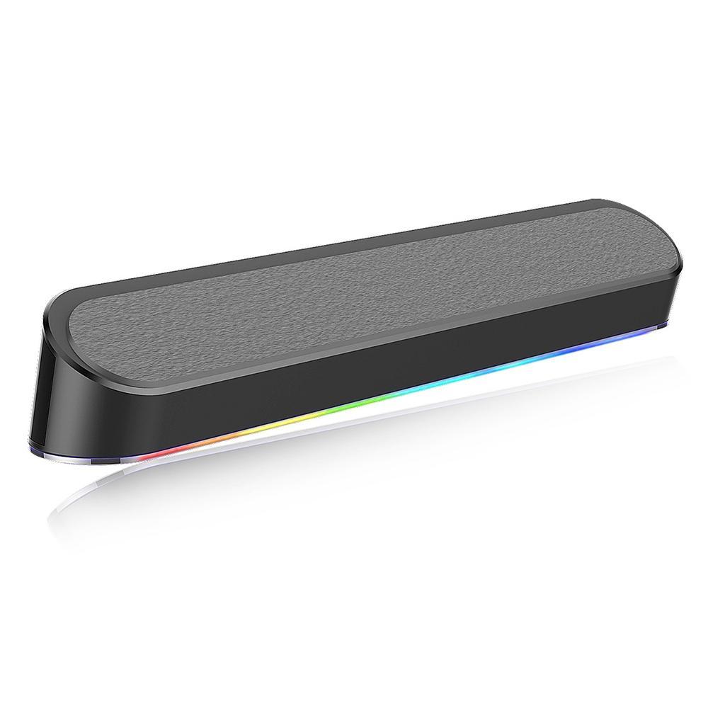 Soundbar Gamer Redragon Adiemus, 6W RMS, RGB, USB, 150Hz/20KHz, Botão Touch, Preto - GS560 - 2
