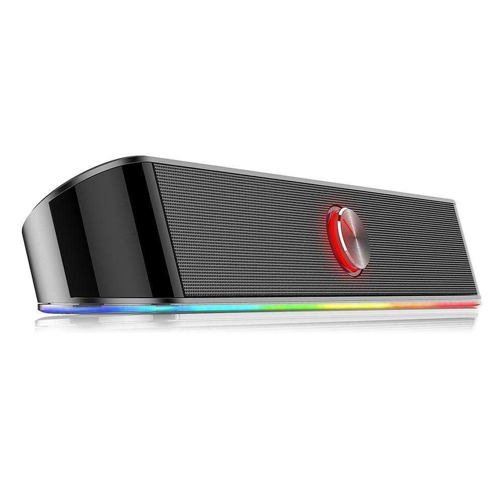 Soundbar Gamer Redragon Adiemus, 6W RMS, RGB, USB, 150Hz/20KHz, Botão Touch, Preto - GS560 - 4
