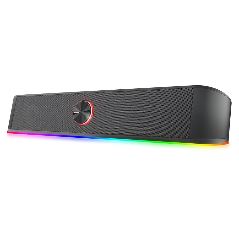 Soundbar Gamer Redragon Adiemus, 6W RMS, RGB, USB, 150Hz/20KHz, Botão Touch, Preto - GS560 - 5