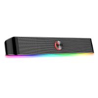 Soundbar Gamer Redragon Adiemus, 6W RMS, RGB, USB, 150Hz/20KHz, Botão Touch, Preto - GS560 - 1