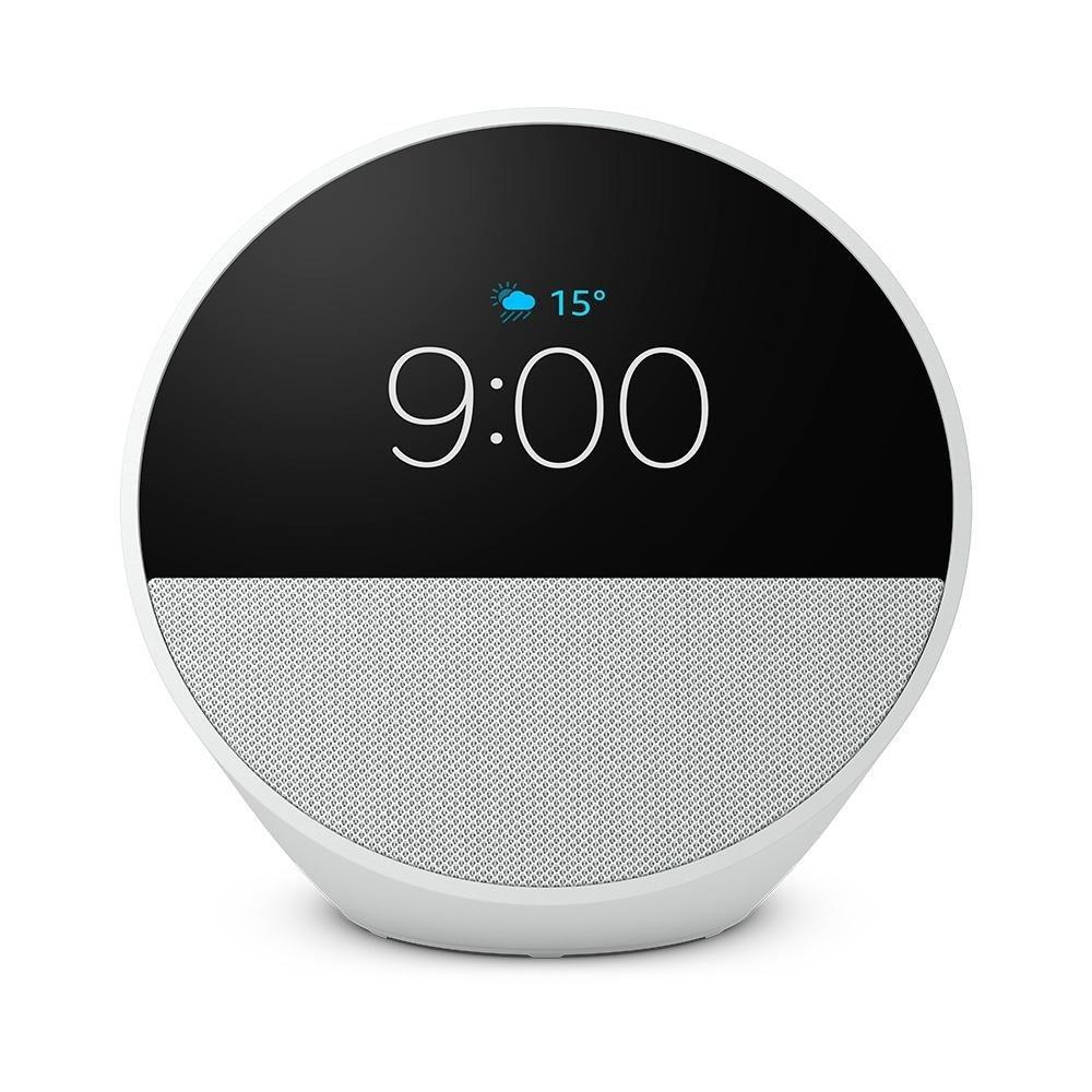 Echo Spot Amazon, Com Alexa, Som envolvente, Com Relógio, Smart Speaker, Branco - B0C2S3VVLW - 4