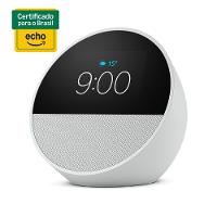 Echo Spot Amazon, Com Alexa, Som envolvente, Com Relógio, Smart Speaker, Branco - B0C2S3VVLW - 2
