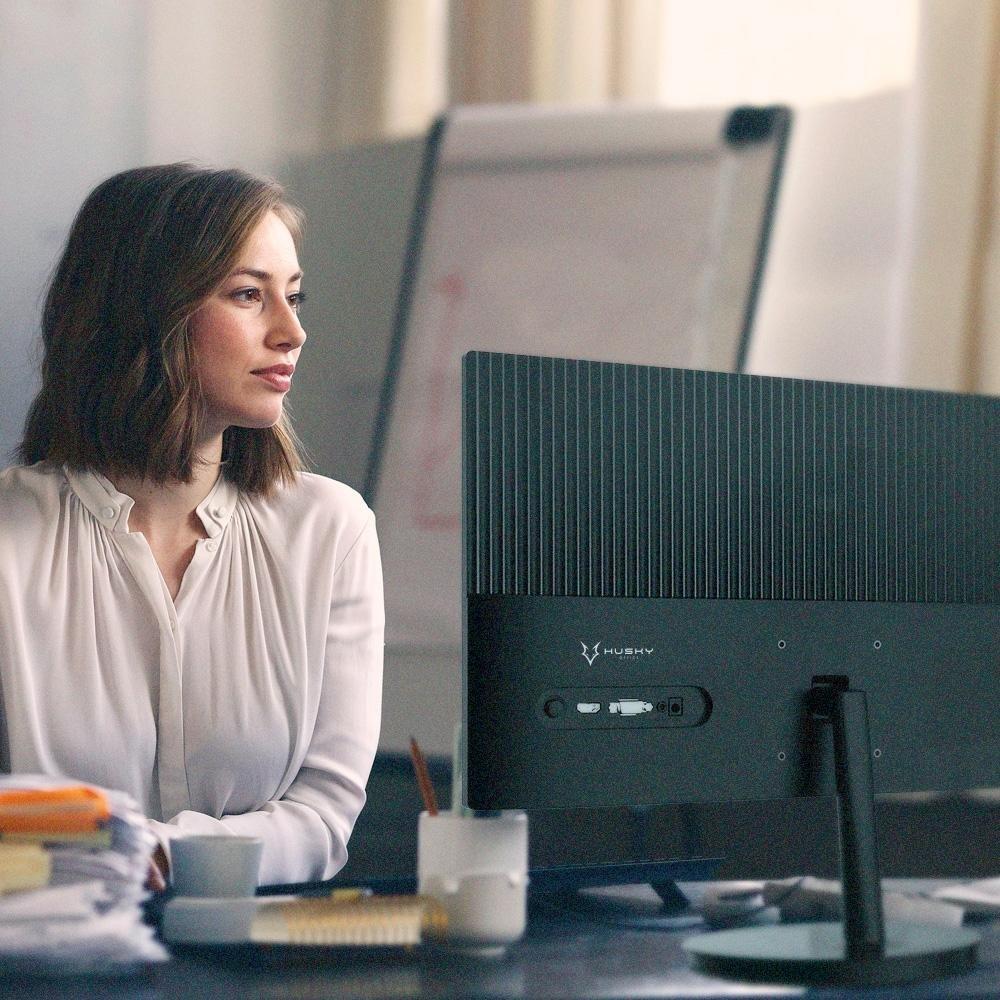 Monitor Husky Office 700, 22", 100Hz VA, HDMI, VESA, Preto - HOFC008 - 3