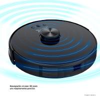 Robô Aspirador e Passa Pano KABUM! smart 700 - 5 Modos de Limpeza, Mapeamento a Laser 3D, Base de Carregamento - Bivolt - Preto - KBSF003 - 6