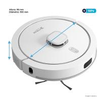 Robô Aspirador e Passa Pano KABUM! smart 900 - 5 Modos de Limpeza, Base 2 em 1, Mapeamento 3D - 127v - Branco - KBSF011 - 2