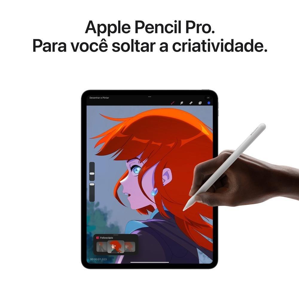 iPad Pro Apple, Tela 13", 512GB, Chip M4, Wi-Fi, Câmera Traseira 12MP, iPadOS 17, Preto Especial - MVX43BZ/A - 6