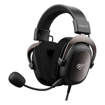 Headset Gamer Havit, Drivers 53mm,  Microfone Plugável, 3.5mm, PC, PS4, XBOX ONE, Preto - HV-H2002D