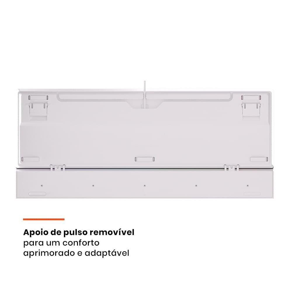 Teclado Mecânico Gamer Husky Anchorage Full Size, RGB, Switch Gateron EF Red, ABNT2, Branco - HTG200BRVR - 4