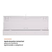 Teclado Mecânico Gamer Husky Anchorage Full Size, RGB, Switch Gateron EF Red, ABNT2, Branco - HTG200BRVR