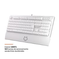 Teclado Mecânico Gamer Husky Anchorage Full Size, RGB, Switch Gateron EF Red, ABNT2, Branco - HTG200BRVR - 6