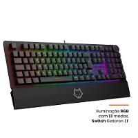 Teclado Mecânico Gamer Husky Anchorage Full Size, RGB, Switch Gateron EF Red, ABNT2, Preto - HTG200PTVR - 5