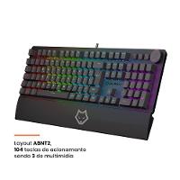 Teclado Mecânico Gamer Husky Anchorage Full Size, RGB, Switch Gateron EF Red, ABNT2, Preto - HTG200PTVR - 6