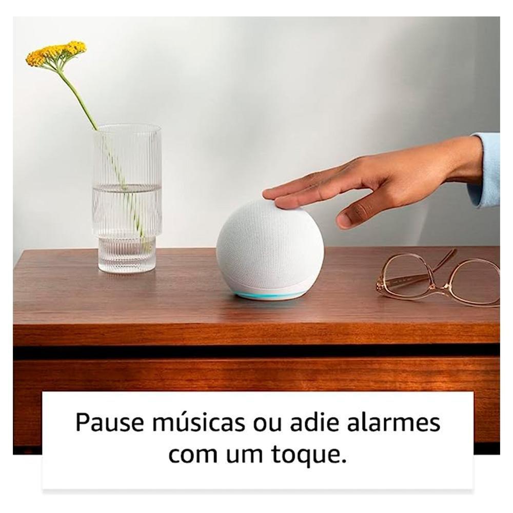 Echo Dot 5ª geração Amazon, com Alexa, Smart Speaker, Branco - B09B8XVSDP - 4